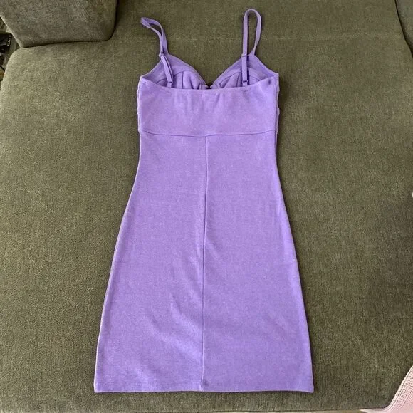 Vibrant purple mini dress - Picture 3 of 3